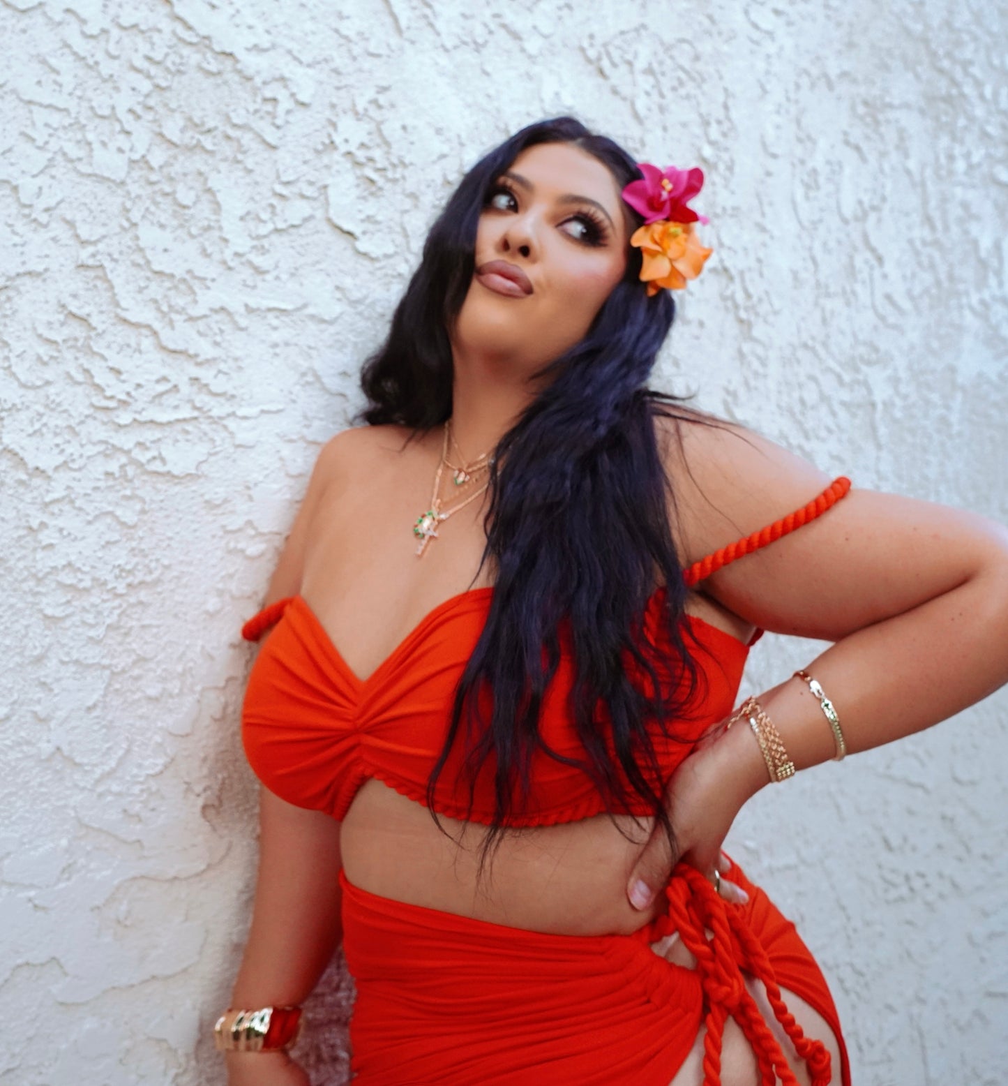 HIBISCUS SET (ORANGE)