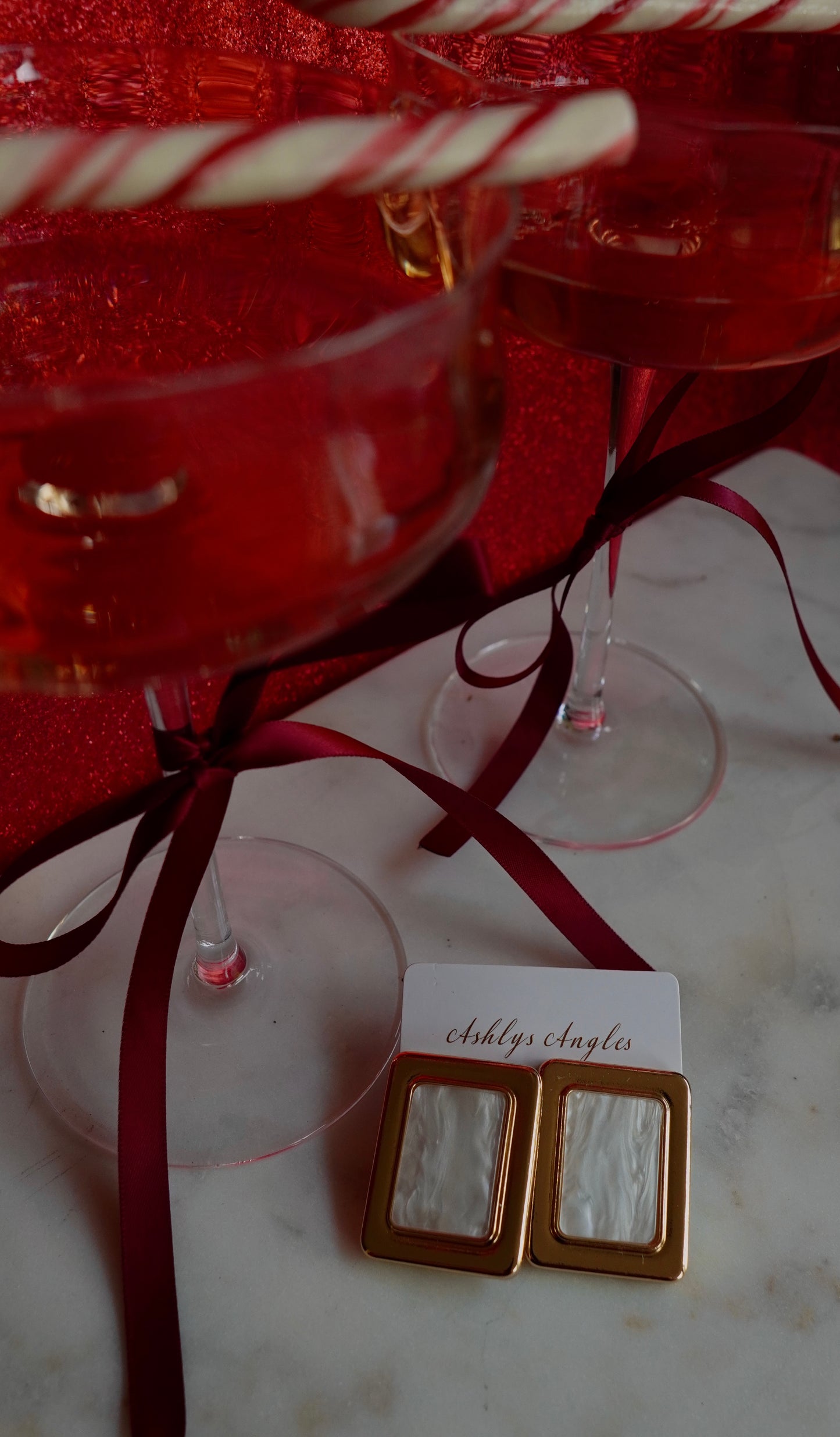 PEPPERMINT EARRINGS (GOLD)