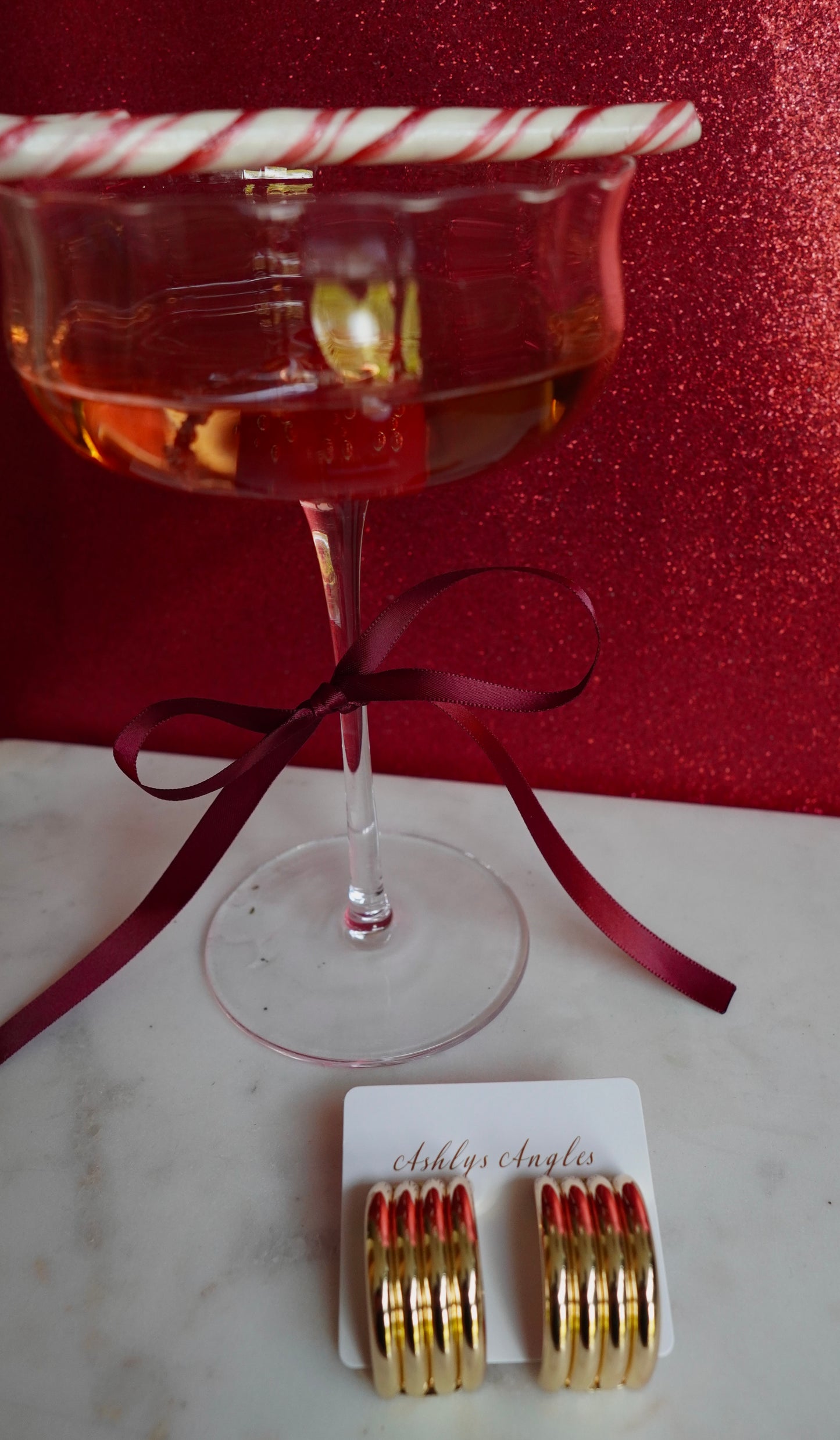 GINGERBREAD COOKIE EARRINGS (GOLD)