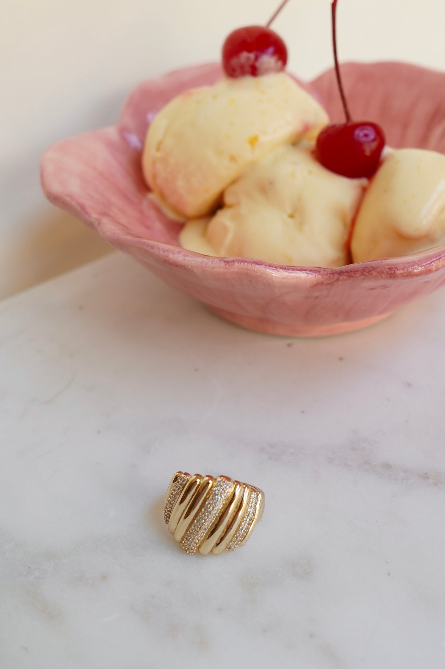 WATERMELON GELATO RING (GOLD)