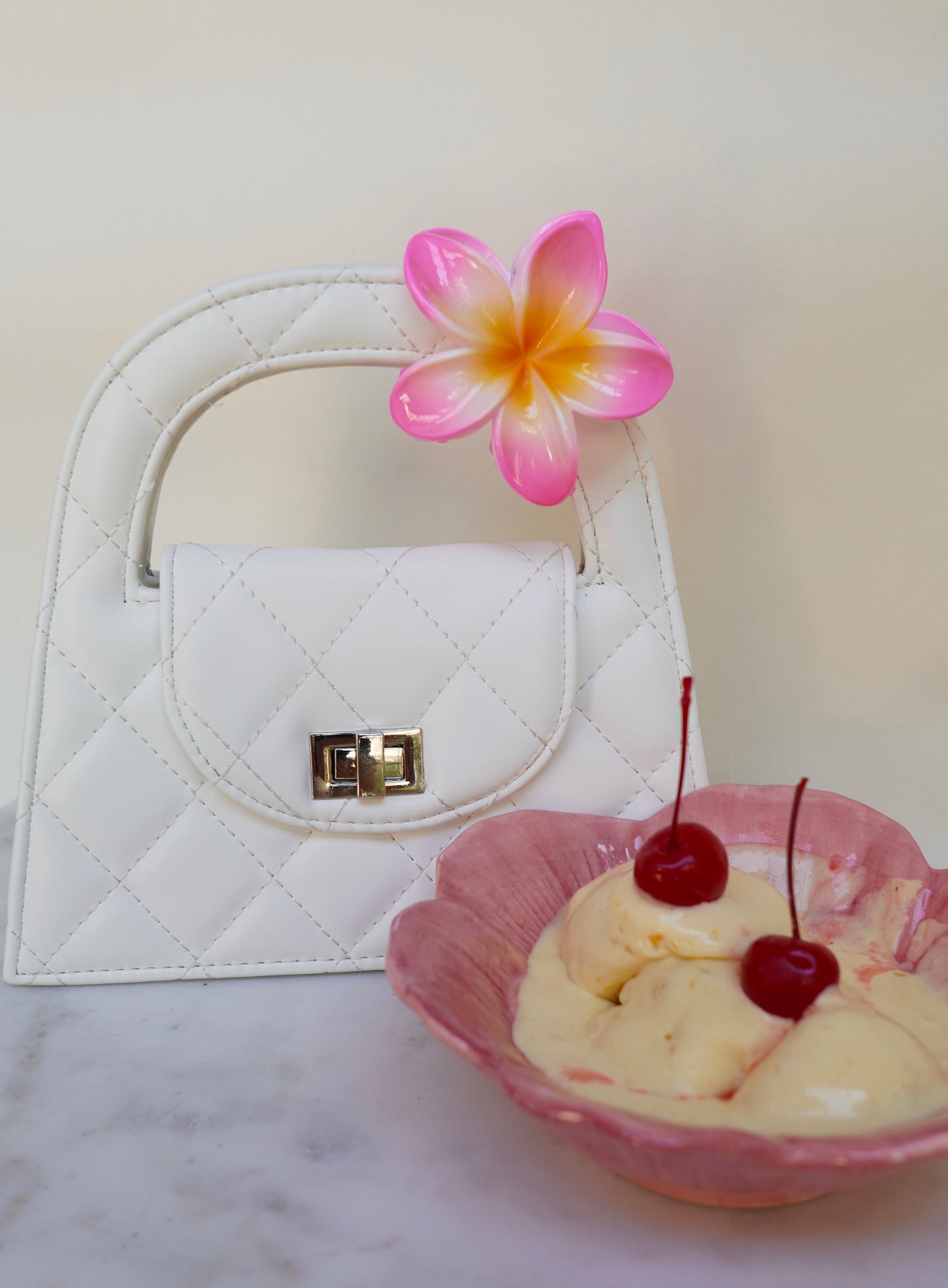 VANILLA GELATO PURSE (WHITE)