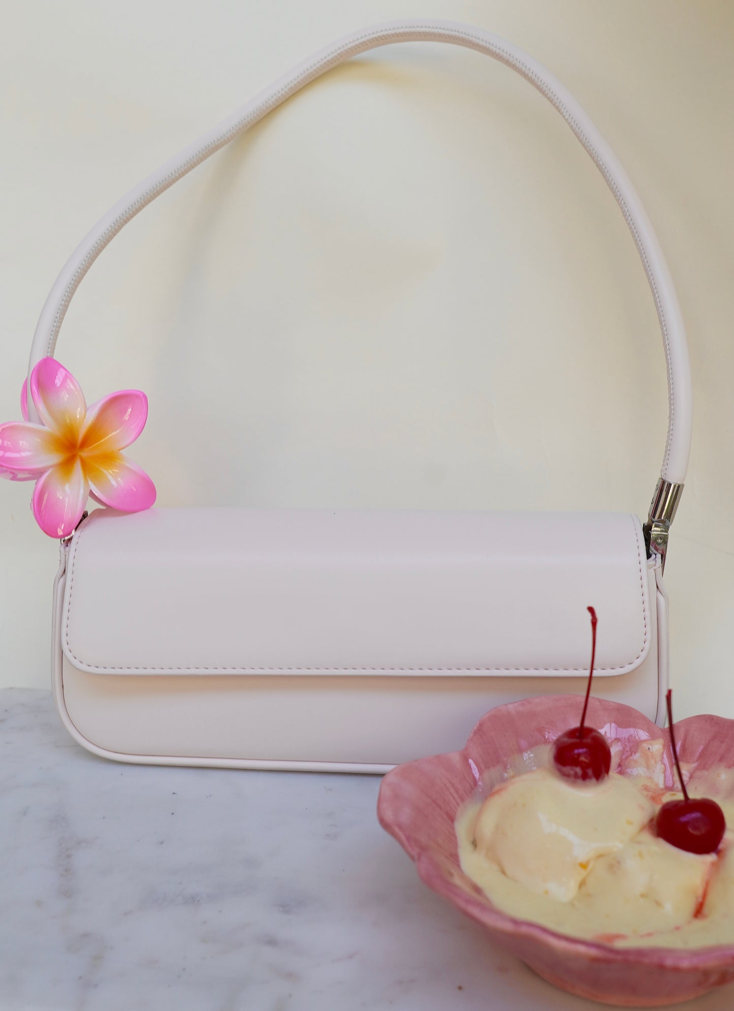 RASPBERRY GELATO PURSE (PINK BIEGE)