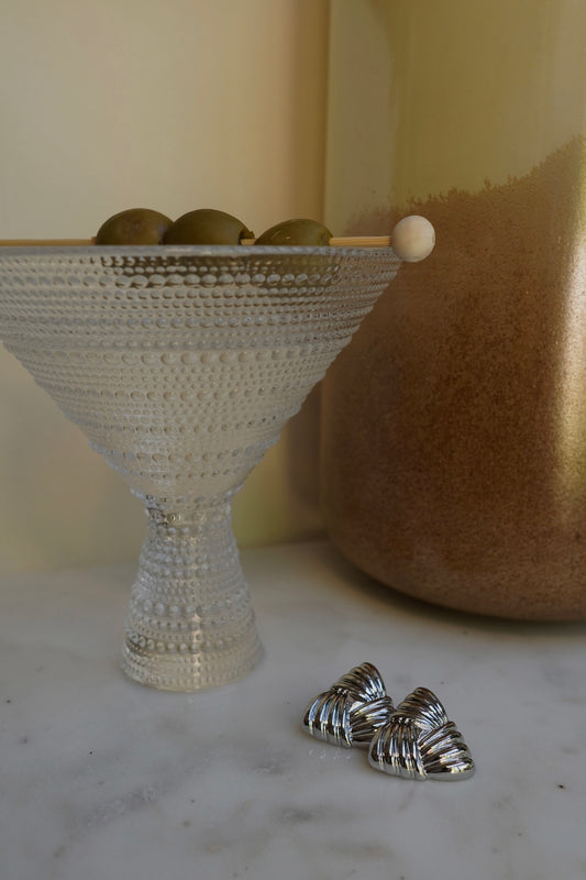 THE CLASSIC MARTINI EARRINGS (SILVER)