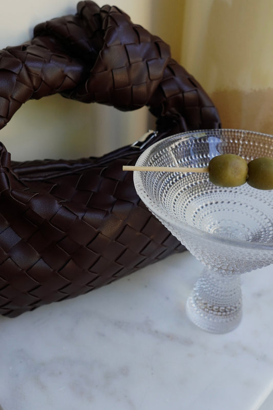 CHOCOLATE MARTINI PURSE (BROWN)