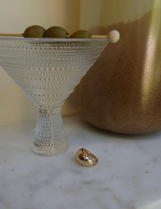 LEMON DROP MARTINI RING (GOLD)