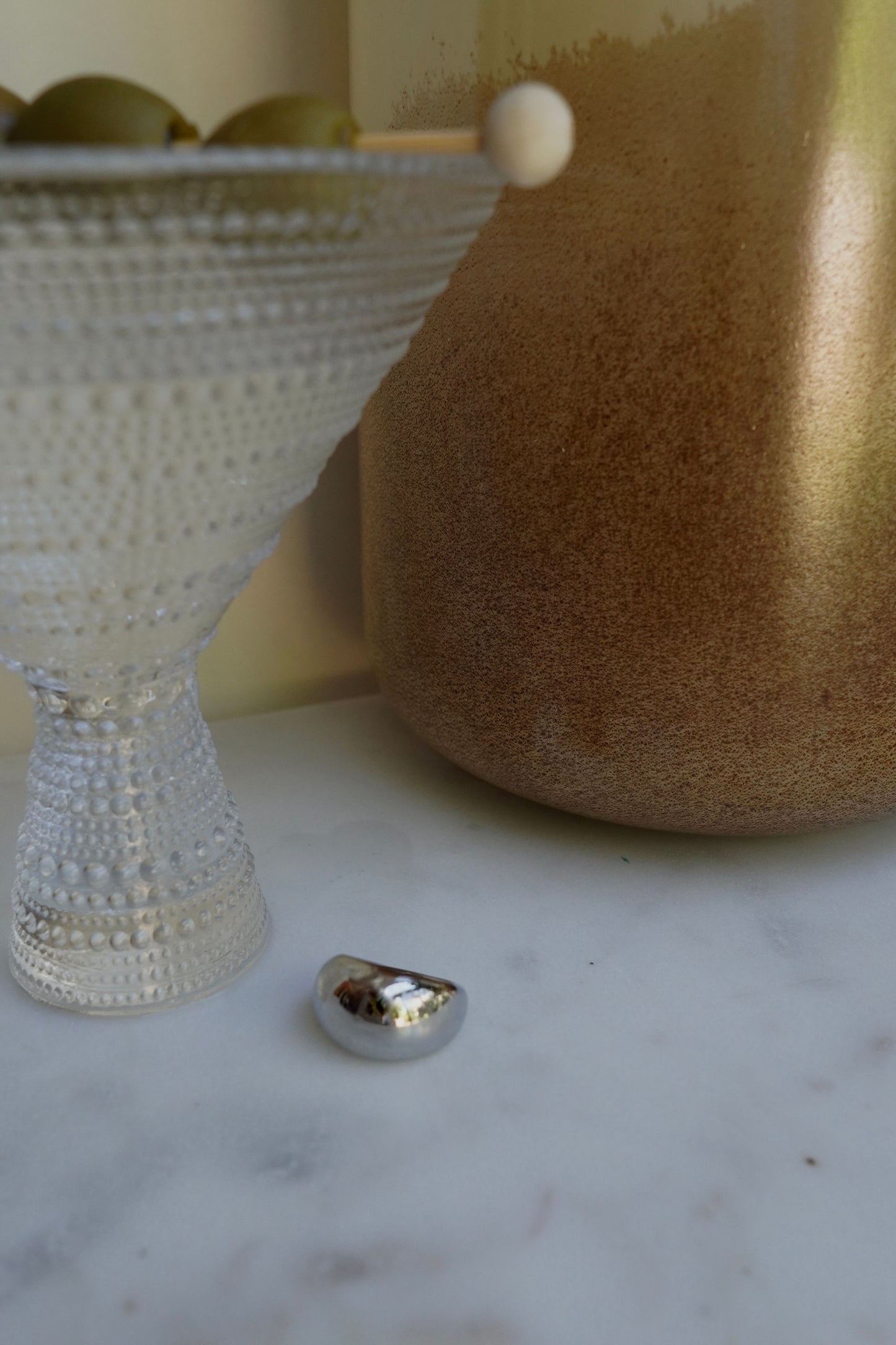 LEMON DROP MARTINI RING (SILVER)