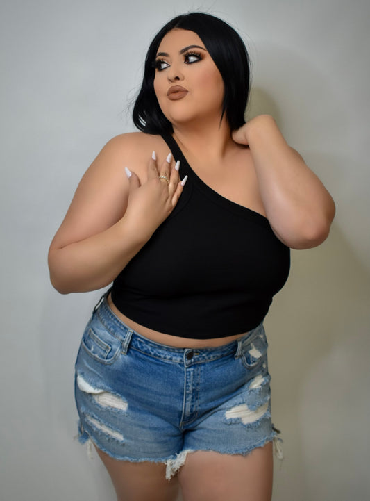 PRETTY CHILL SHORTS (LT. DENIM)