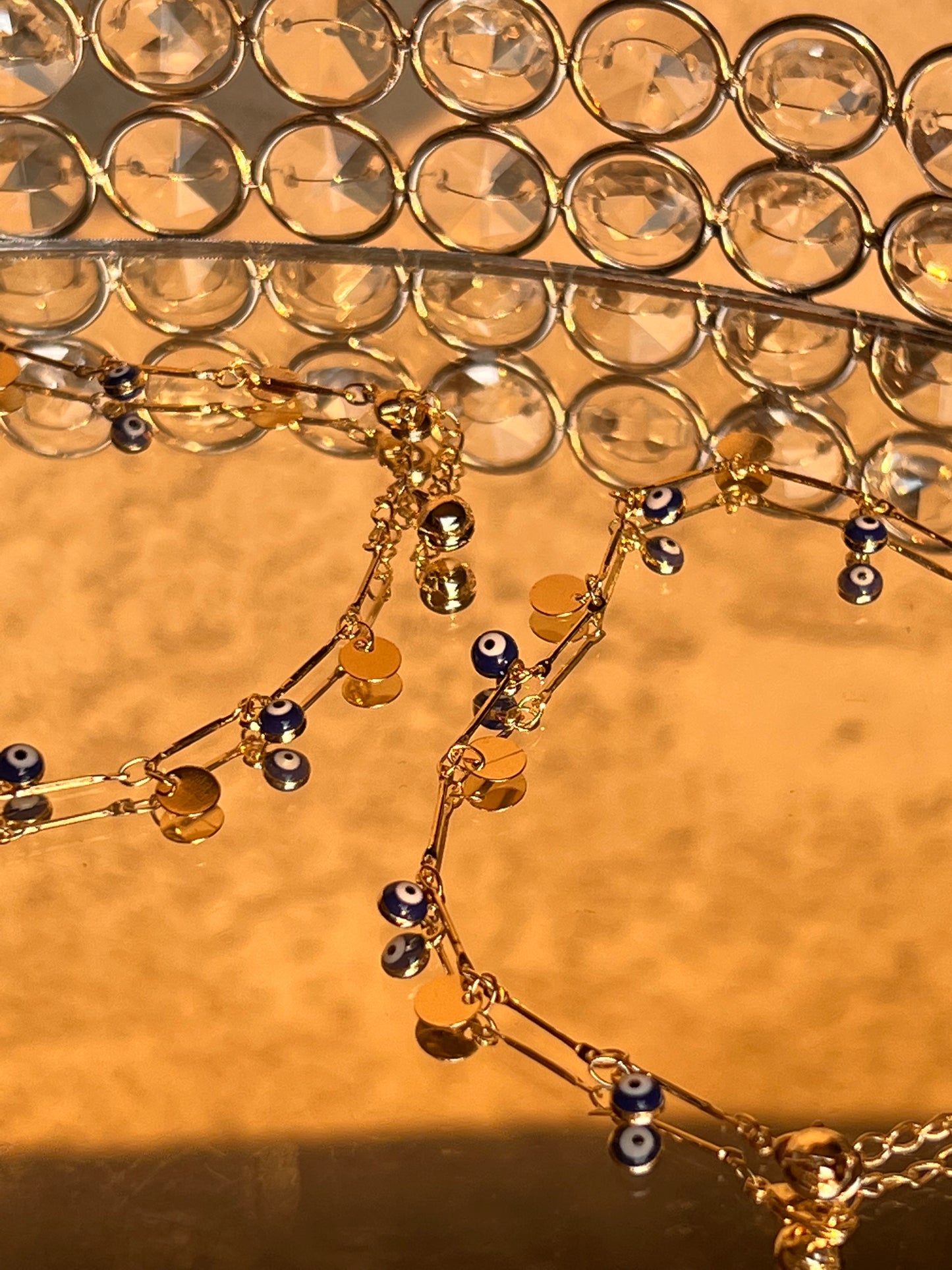 GOOD VIBES ANKLET (BLUE)