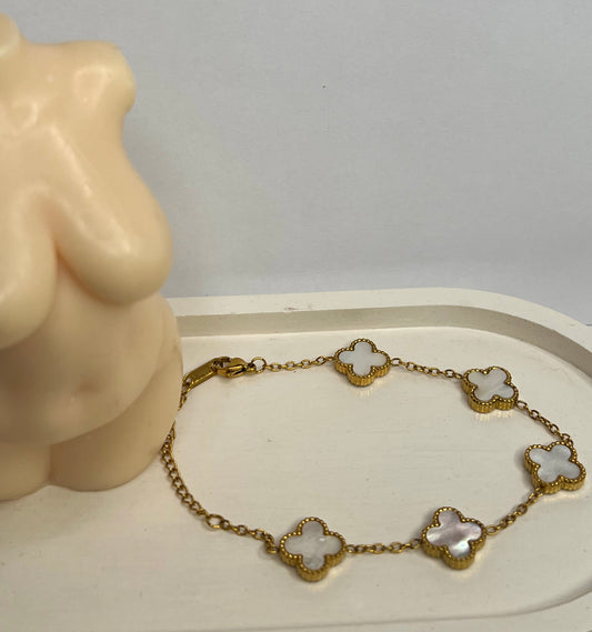 MATERIAL GIRL BRACELET (WHITE)