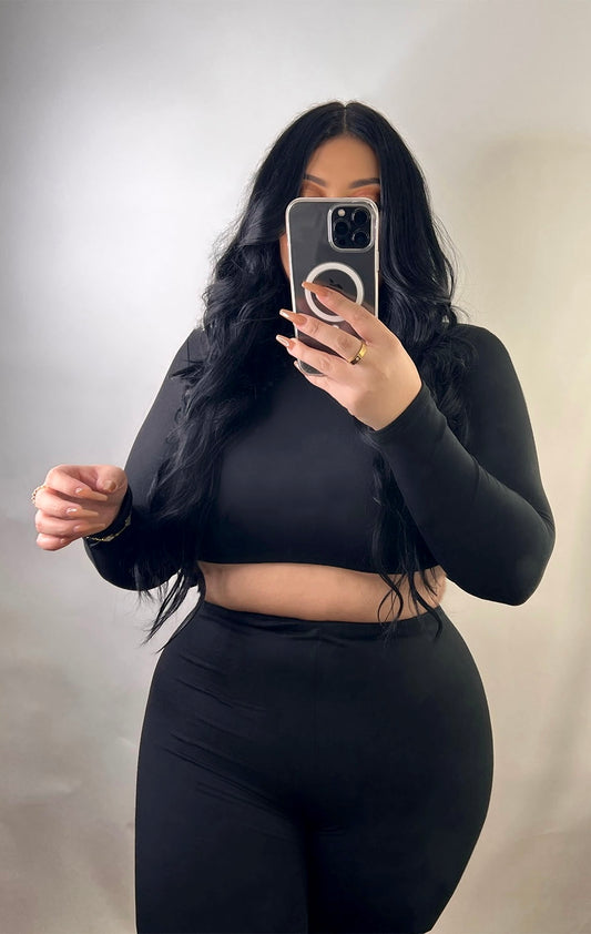 WANT IT ALL 2 PIECE SET (BLACK)