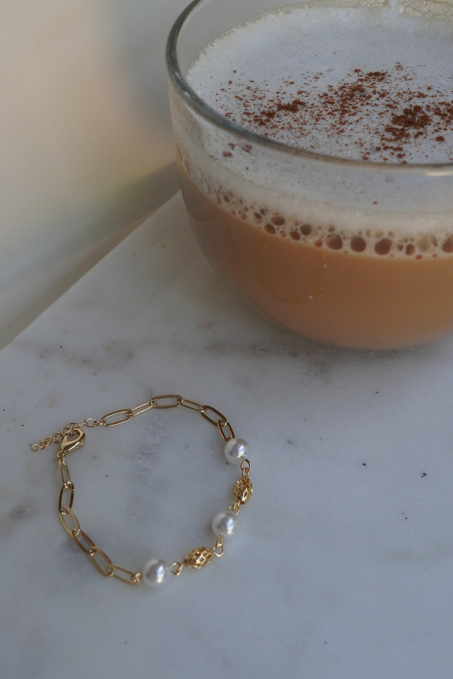 Salted Caramel Latte Bracelet (Gold)