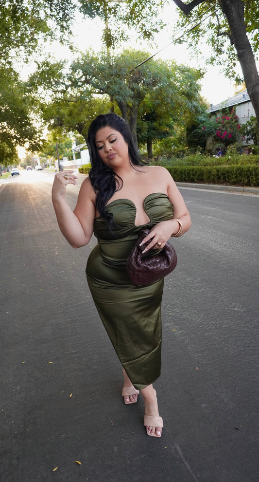 DIRTY MARTINI DRESS (OLIVE)