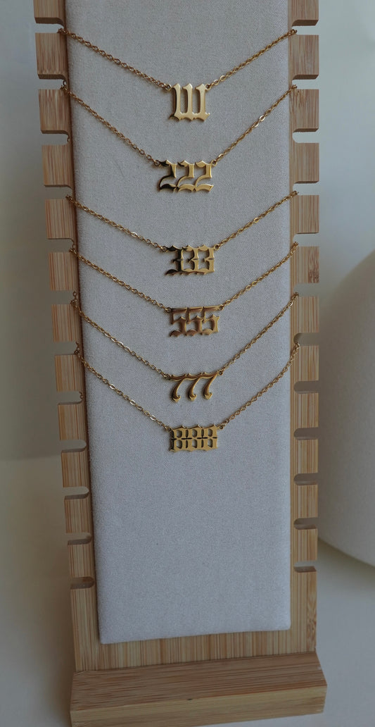 Angel Number Necklace (GOLD)